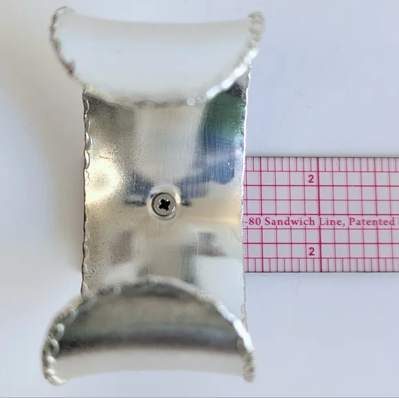 Set/ 2 Rustic Cuff Open Cuff Bracelets Silver Tone Mixed Metal - Picture 10 of 10